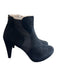 Adrienne Vittadini Shoe Size 11 Black Leather Suede Almond Toe High Heel Booties Black / 11