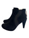 Adrienne Vittadini Shoe Size 11 Black Leather Suede Almond Toe High Heel Booties Black / 11