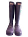 Hunter Shoe Size 10 Violet Rubber Round Toe Knee High Buckle Detail Boots Violet / 10