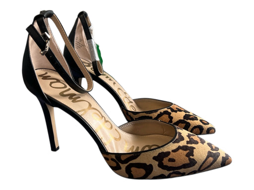Sam Edelman Shoe Size 10 Brown & Black Cow Hair Pointed Toe Ankle Strap Shoes Brown & Black / 10