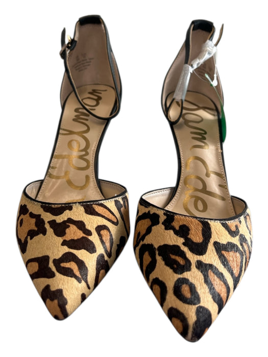 Sam Edelman Shoe Size 10 Brown & Black Cow Hair Pointed Toe Ankle Strap Shoes Brown & Black / 10