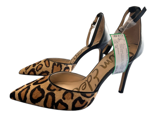 Sam Edelman Shoe Size 10 Brown & Black Cow Hair Pointed Toe Ankle Strap Shoes Brown & Black / 10