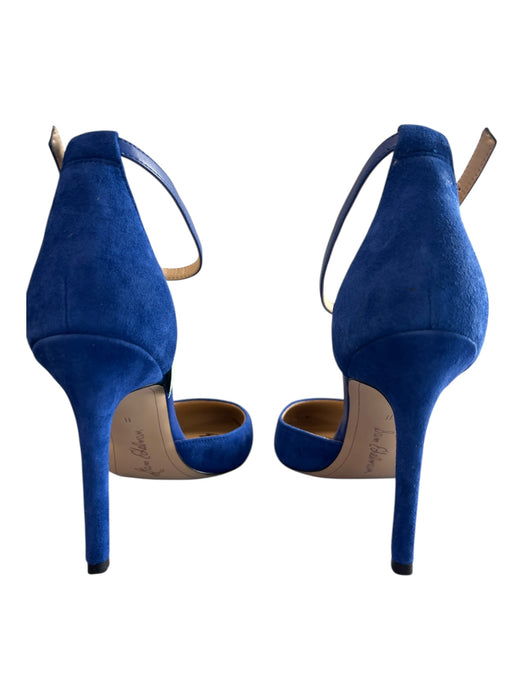 Sam Edelman Shoe Size 11 Royal Blue Leather Pointed Toe Ankle Strap Shoes Royal Blue / 11