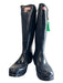 Hunter Shoe Size 10 Dark Blue Rubber Round Toe Knee High Patent Boots Dark Blue / 10