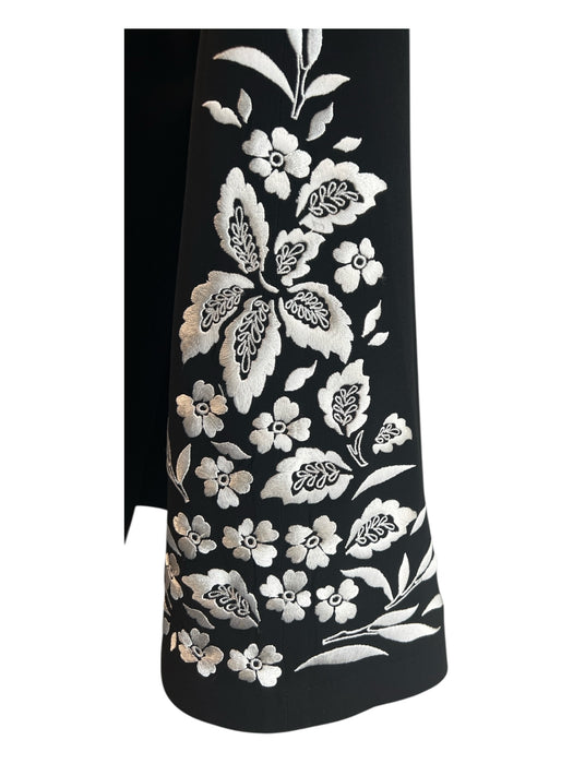 Lafayette 148 Size 14 Black & White Viscose Blend Blazer Button Down Pant Set Black & White / 14