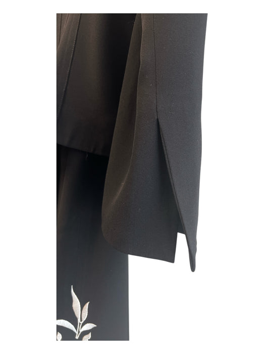 Lafayette 148 Size 14 Black & White Viscose Blend Blazer Button Down Pant Set Black & White / 14