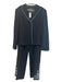 Lafayette 148 Size 14 Black & White Viscose Blend Blazer Button Down Pant Set Black & White / 14