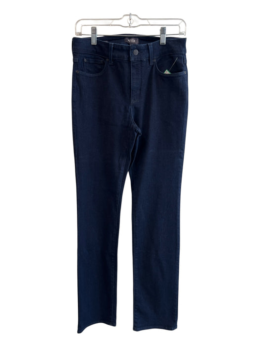 NYDJ Size 6 Dark denim Cotton Blend High Rise Straight Leg Zip Fly Jeans Dark denim / 6
