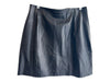 Zara Size XL Black Leather Side Zip Above Knee A Line Skirt Black / XL