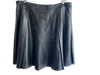 Halogen Size 12 Black Leather Lined Side Zip Pleated Above Knee Skirt Black / 12
