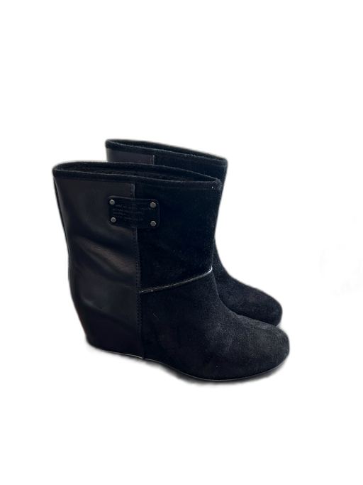 Marc By Marc Jacobs Shoe Size 41 Black Suede & Leather Seam Detail Booties Black / 41