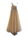 Mac Duggal Size 10 Peach Polyester Lined Tulle One Shoulder Embellished Gown Peach / 10