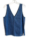 True Religion Size L Blue 100% Cotton Chambray V Neck Raw Edge Tank Top Blue / L