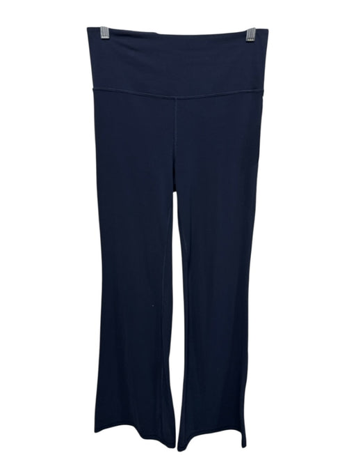 Athleta Size M Navy Blue Nylon Blend High Rise Stretch Flare Leg Leggings Navy Blue / M