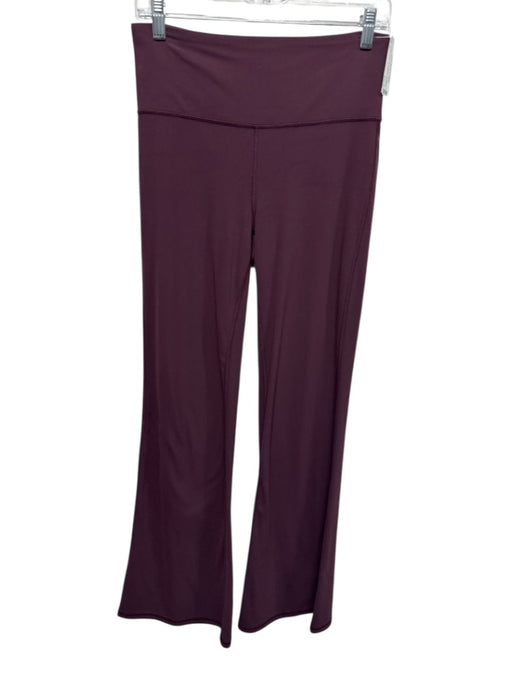 Athleta Size M Burgundy Red Nylon Blend High Rise Stretch Flare Leg Leggings Burgundy Red / M