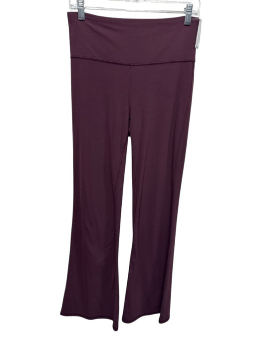 Athleta Size M Burgundy Red Nylon Blend High Rise Stretch Flare Leg Leggings Burgundy Red / M