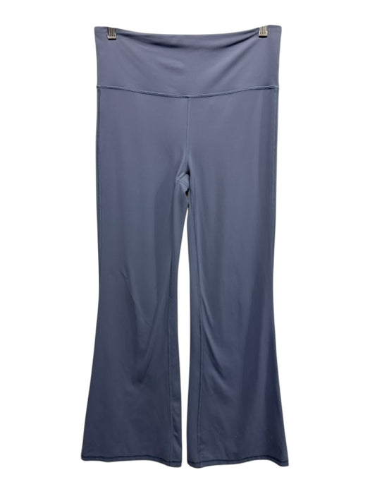 Athleta Size M Blue Gray Nylon Blend High Rise Stretch Flare Leg Leggings Blue Gray / M