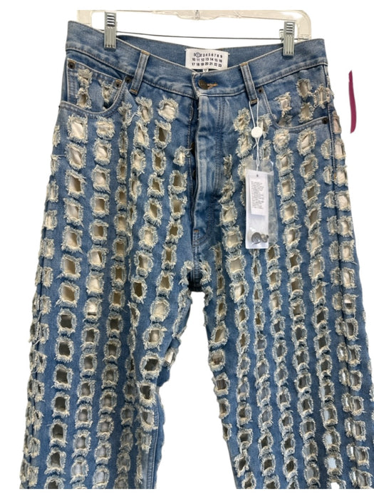 Maison Margiela Size 42 Medium light wash Cotton Denim High Waist Jeans Medium light wash / 42