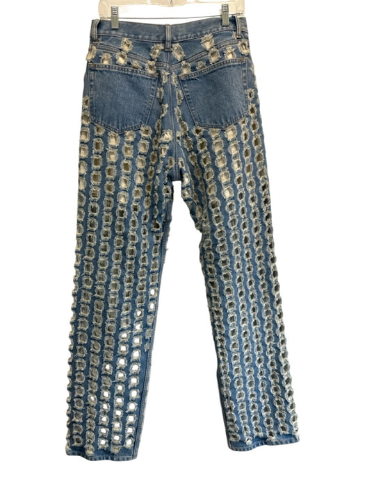 Maison Margiela Size 42 Medium light wash Cotton Denim High Waist Jeans Medium light wash / 42