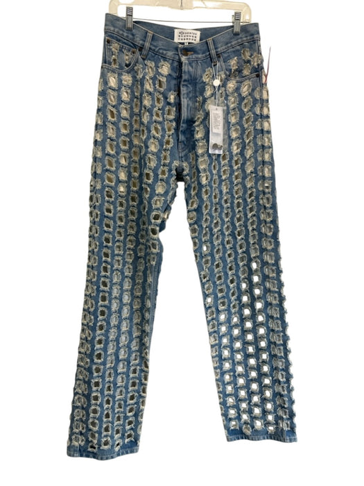 Maison Margiela Size 42 Medium light wash Cotton Denim High Waist Jeans Medium light wash / 42