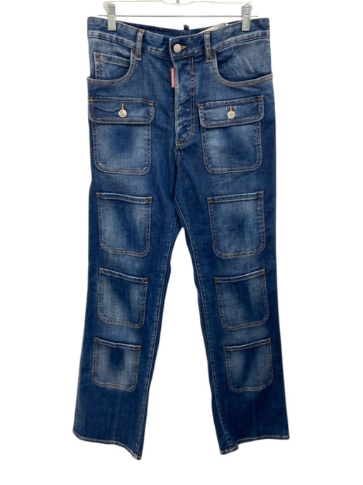 Dsquared2 Size 40 Medium dark wash Cotton Blend Denim Pocket Designs Jeans Medium dark wash / 40