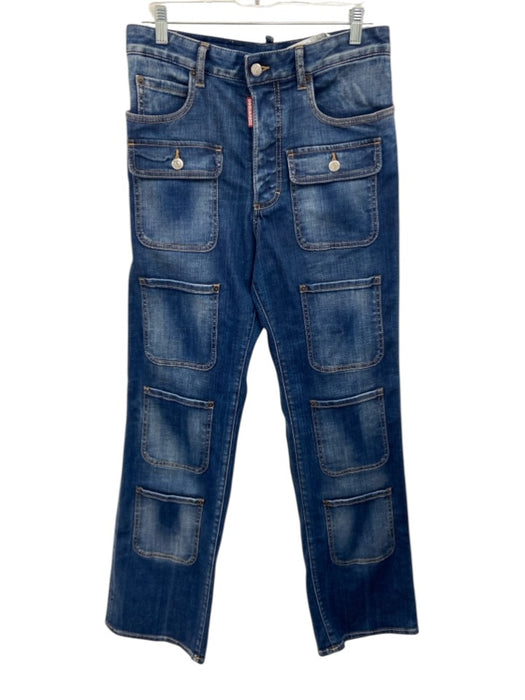 Dsquared2 Size 40 Medium dark wash Cotton Blend Denim Pocket Designs Jeans Medium dark wash / 40