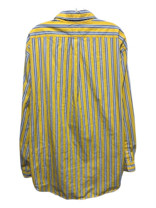 Ralph Lauren Size XL Yellow & Blue Cotton Striped Button Down Long Sleeve Shirt Yellow & Blue / XL