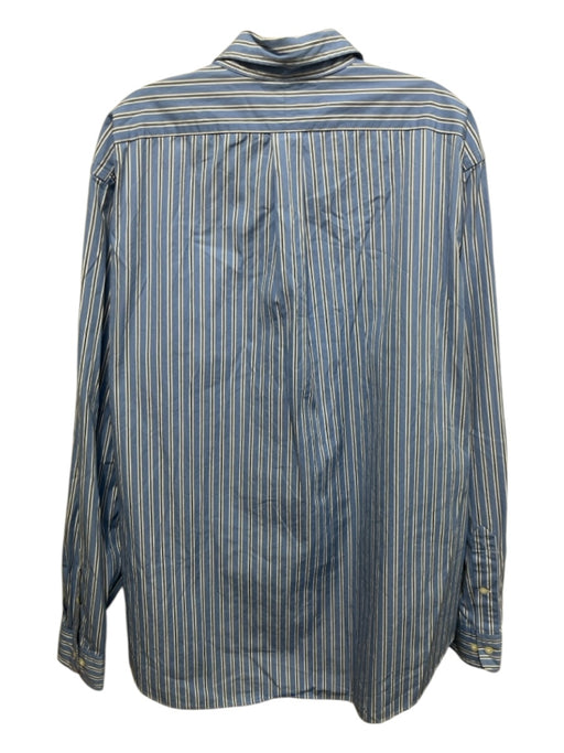 Ralph Lauren Size XL Blue & White Cotton Striped Button Down Long Sleeve Shirt Blue & White / XL
