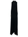 A.L.C. Size 4 Black Missing Fabric Tag Pleats Smocked Waist high neck Dress Black / 4
