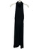 A.L.C. Size 4 Black Missing Fabric Tag Pleats Smocked Waist high neck Dress Black / 4