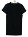Theory Size 6 Black Triacetate & Polyester Short Sleeve Below Knee Dress Black / 6