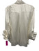 TWP Size XS White Silk Long Sleeve Collar Button Up Top White / XS