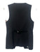 Veronica Beard Size 2 Black Wool Blend Sleeveless Buttons pleats Vest Black / 2
