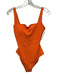 Bleu Rod Beattie Size 6 Orange Polyester & Spandex Textured One Piece Swimsuit Orange / 6