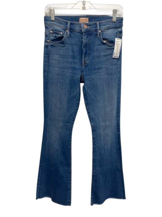 Mother Size 27 Medium Wash Cotton Blend Denim Raw Hem Button & Zip Fly Jeans Medium Wash / 27