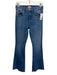 Mother Size 27 Medium Wash Cotton Blend Denim Raw Hem Button & Zip Fly Jeans Medium Wash / 27