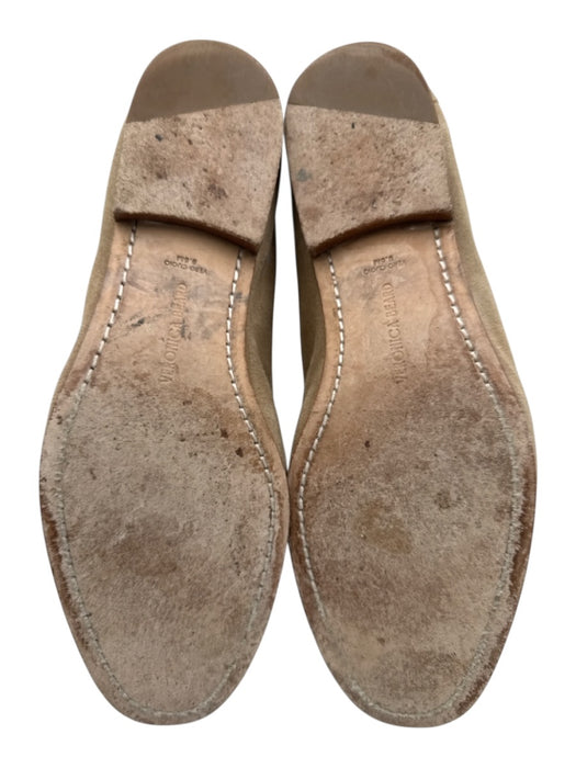 Veronica Beard Shoe Size 8.5 Beige Leather Upper Suede Penny Slip On Loafers Beige / 8.5