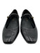 Veronica Beard Shoe Size 8.5 Black Leather Upper Lizard Embossed Shiny Flats Black / 8.5