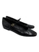 Veronica Beard Shoe Size 8.5 Black Leather Upper Lizard Embossed Shiny Flats Black / 8.5