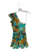 Poupette St. Barth Size S Blue & Multi Zebra Ruffle One Shoulder Mini Dress Blue & Multi / S