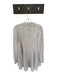 Free People Size XS Cream Polyester Blend Lace Button Up Long Sleeve Mini Dress Cream / XS