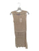 Sadie & Sage Size XS Tan Rayon & Nylon Crochet Sleeveless Maxi Skirt Set Tan / XS