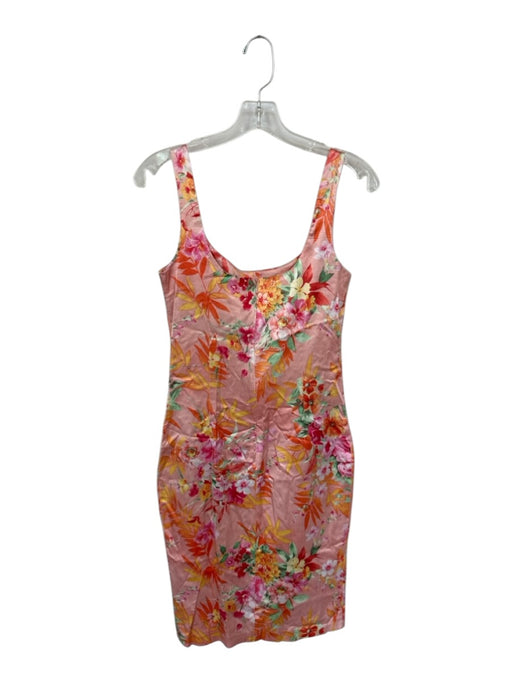 Dolce & Gabbana Size 30/44 Pink & Multi Viscose Blend Floral Scoop Neck Dress Pink & Multi / 30/44