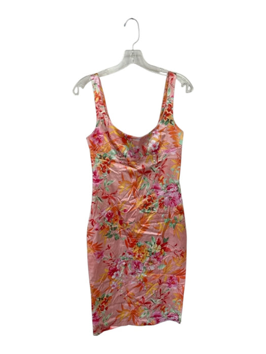 Dolce & Gabbana Size 30/44 Pink & Multi Viscose Blend Floral Scoop Neck Dress Pink & Multi / 30/44