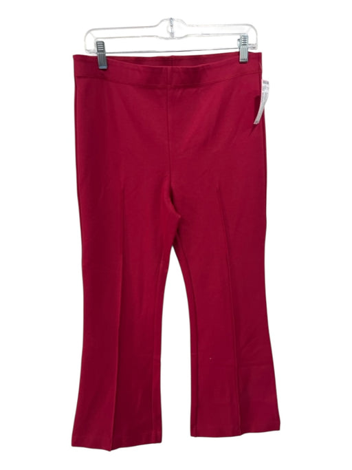 Jade Melody Tam Size Medium Red Elastic Waist Pintuck Detail Flare Pants Red / Medium