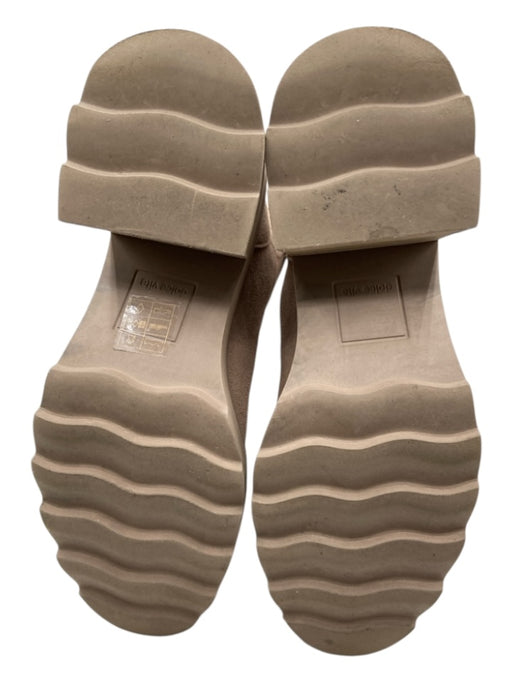 Dolce Vita Shoe Size 6 Taupe Beige Leather Upper Round Toe Lug sole Boots Taupe Beige / 6