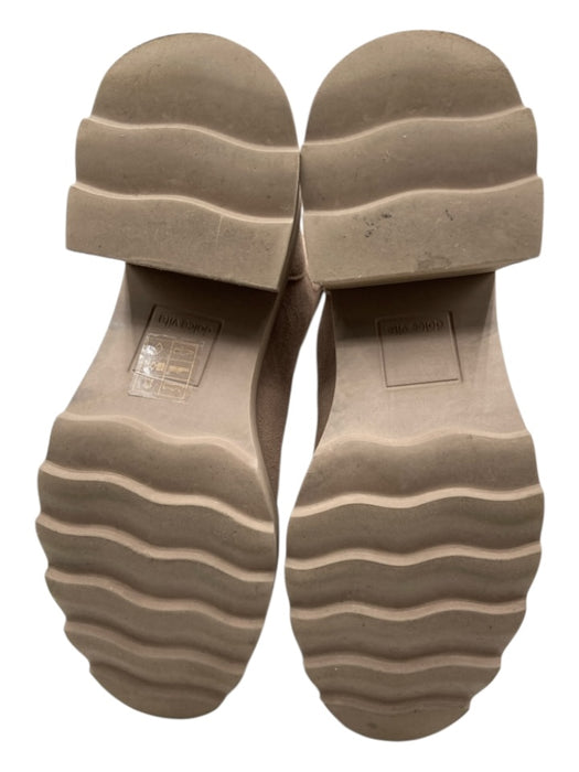 Dolce Vita Shoe Size 6 Taupe Beige Leather Upper Round Toe Lug sole Boots Taupe Beige / 6
