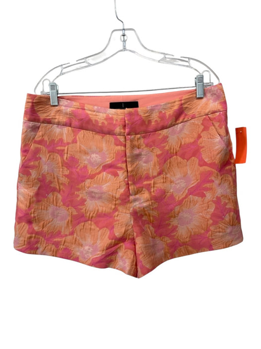 Abbey Glass Size L Pink & Orange Polyester Floral Sleeveless Short Set Pink & Orange / L