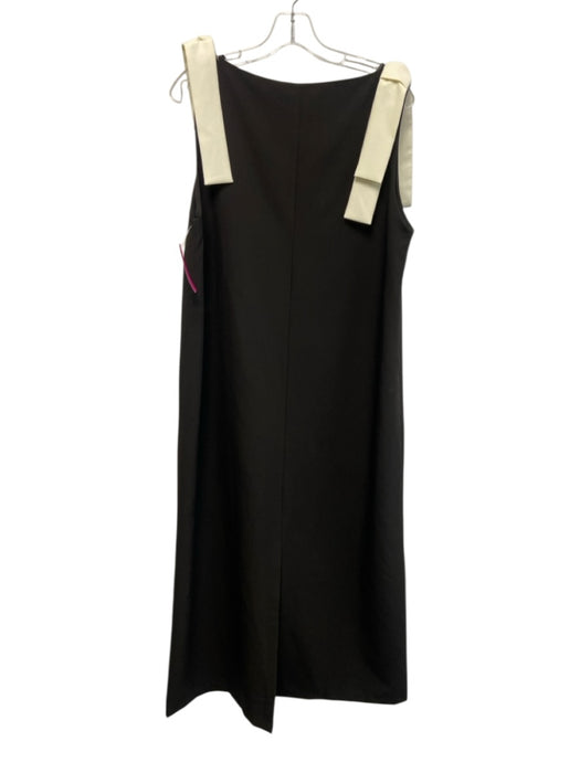 Abbey Glass Size L Black & White Sleeveless Bow Detail Slip On Maxi Gown Black & White / L