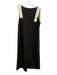 Abbey Glass Size L Black & White Sleeveless Bow Detail Slip On Maxi Gown Black & White / L